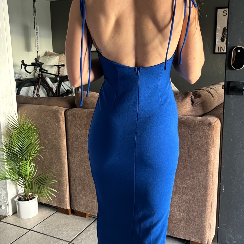 Hello Molly Royal Blue Midi Dress - Picture 7 of 7